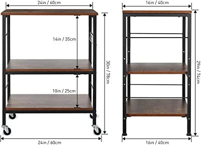 Kitchen Shelves: Foxon D 3 Tiers Kitchen Cabinet Rack