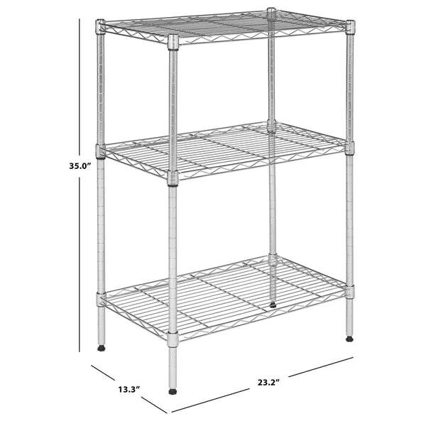 Kitchen Racks: Parison 35" H x 23.2" W x 13.3" D 3 Tier Mini Shelf