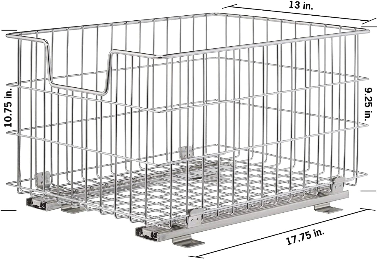 Kitchen Storage Unit: Wans Sliding Wire Basket
