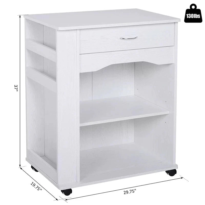 Kitchen Trolley: 29.75'' Kitchen Cart