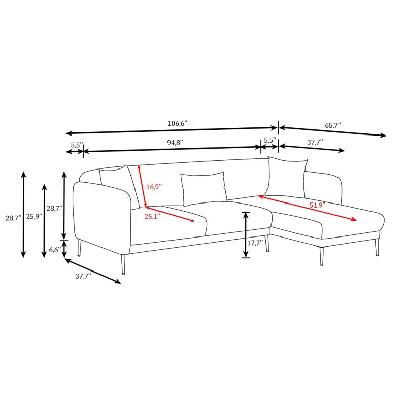 L Shape Sofa Cum Bed: Sectional Sleeper Sofa Bed