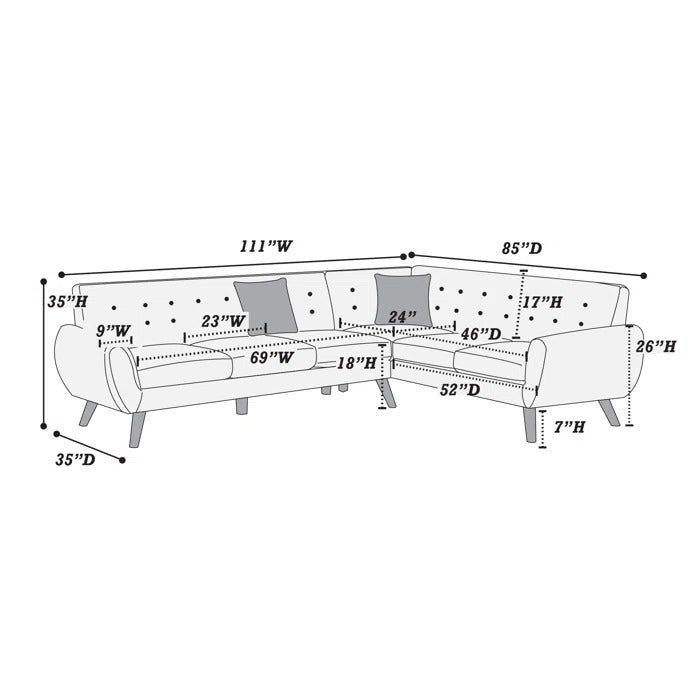 L Shape Sofa Set: Beautifully Designed Sectional Sofa