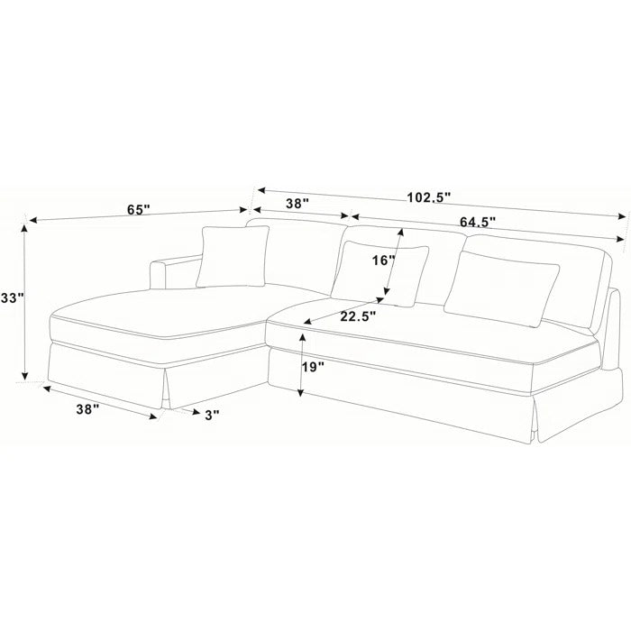 L Shape Sofa Set:  L-Shape Sectional Sofa