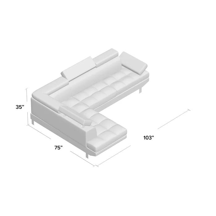 L Shape Sofa Set: Modular Sectional Design Sofa