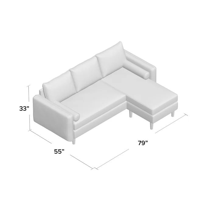 L Shape Sofa Set: Upholstered Fabric Right or Left Sectional Sofa Sectional Sofa