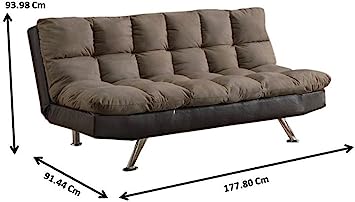 Loveseat: 44.5'' Linen Arm less Loveseat Sofa