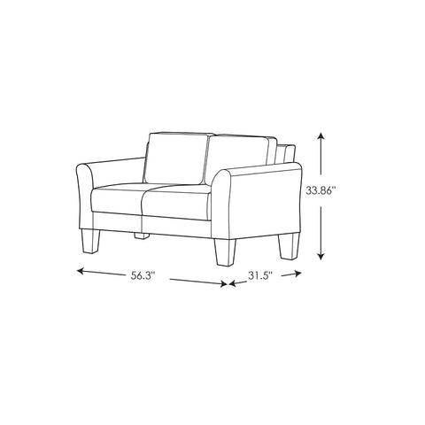 loveset-56-3-flared-arm-loveseat