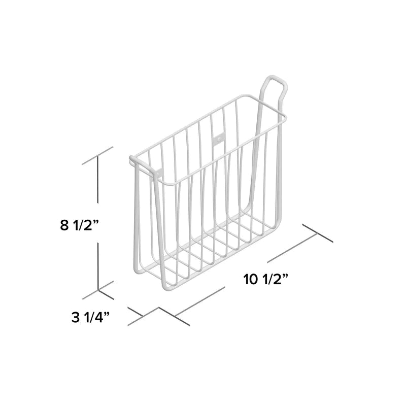 Magazine Racks: Wallmount Newspaper and Magazine Rack