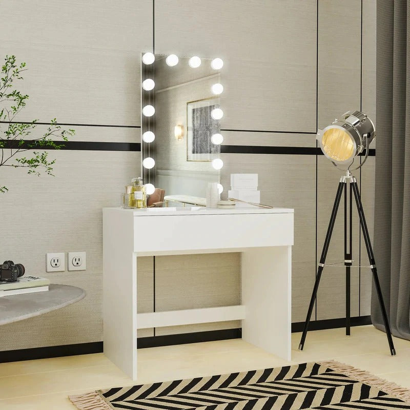 Makeup Vanity, Vanity With Mirror, Makeup Mirror, Makeup Mirror With Lights