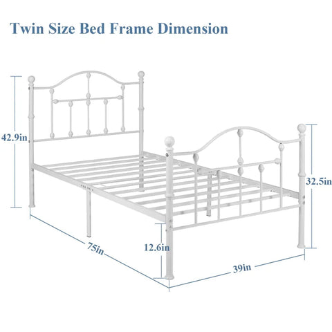 Metal bed : MICK Platform Bed