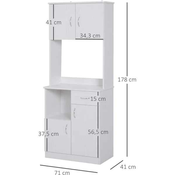 Microwave Stands: Home Styles 69'' Kitchen Pantry & Hutch cabinets
