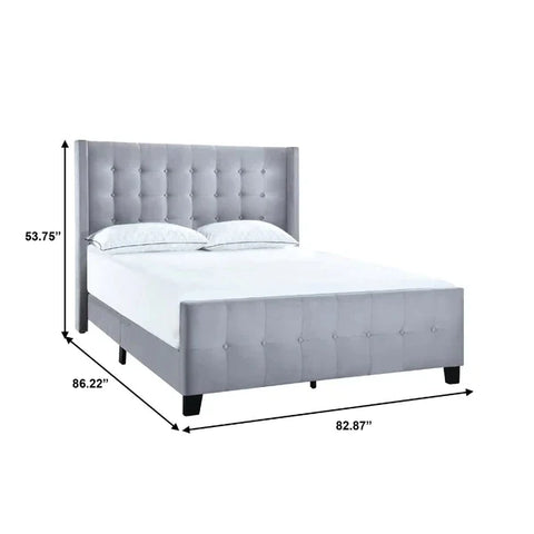 Modular Bed : King Tufted Upholstered Standard Bed