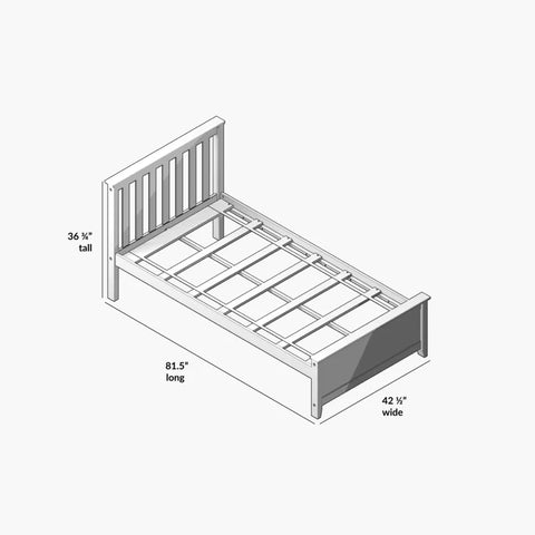 Modular Bed : Solid Wood Platform Bed