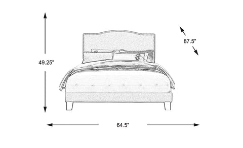 Modular Bed : Upholstered Standard Bed