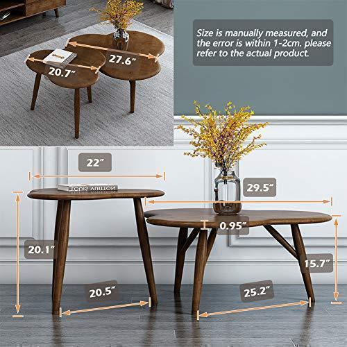 Nest of Tables : Nesting Coffee Table Symmetrical Petal Shape