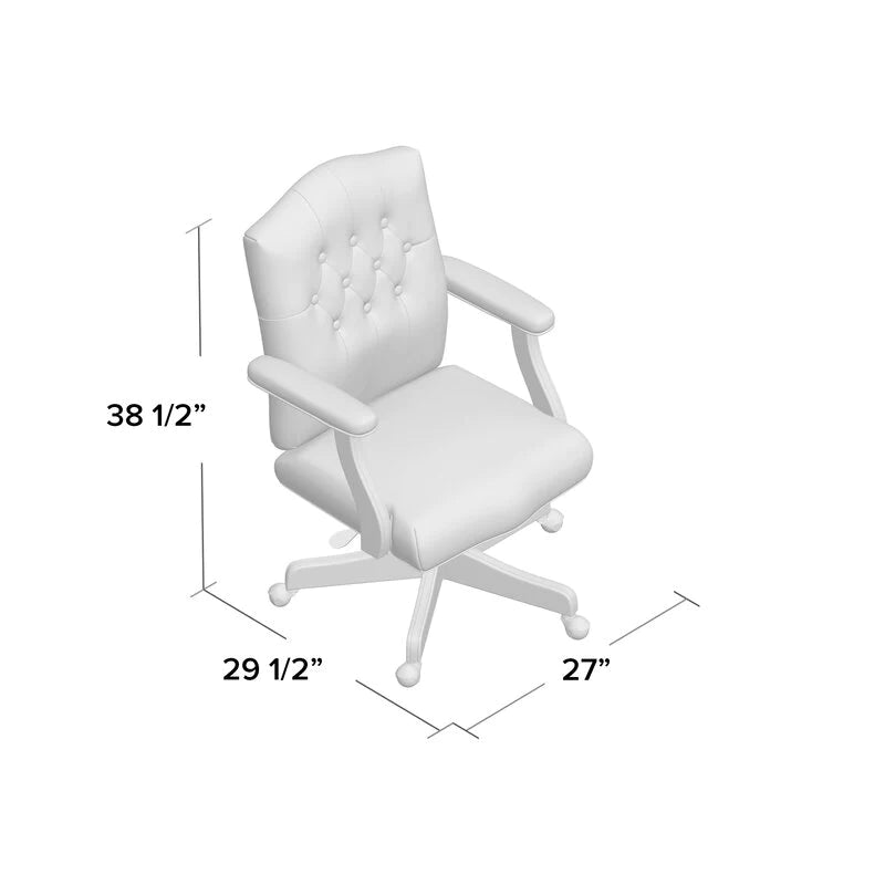 Office Chair : Upholstered Wooden Grey Chair