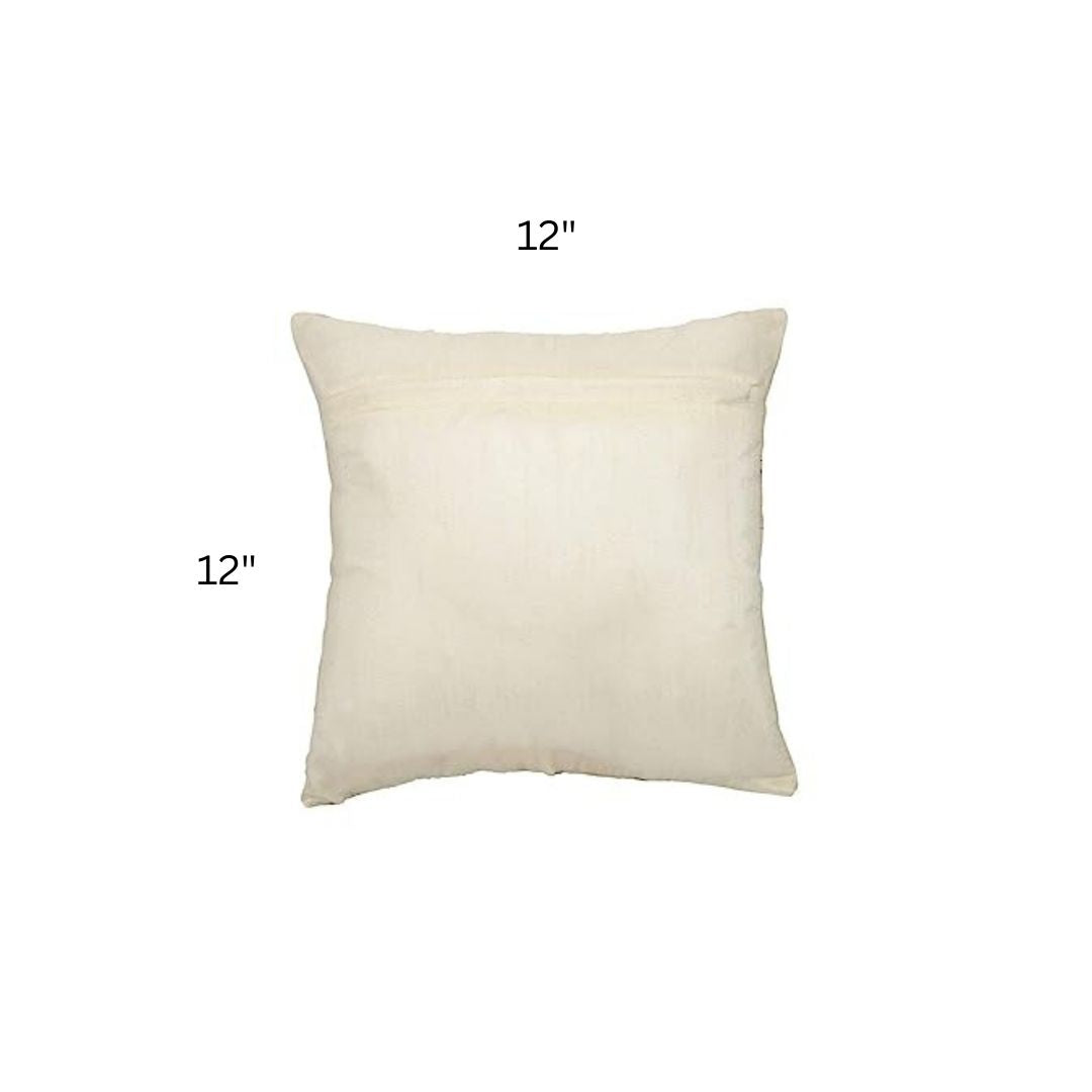 Plain Solid Jute Cushion Covers Sky Blue (Set of 5)