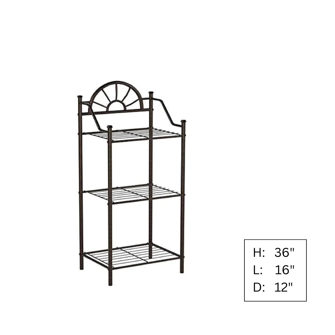 Plant Stand Rectangular Metal Multi-Tiered Plant Stand