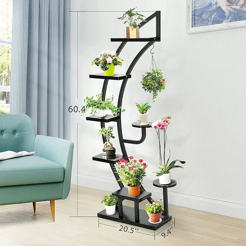 Plant Stand: Round Corner Plant Stand