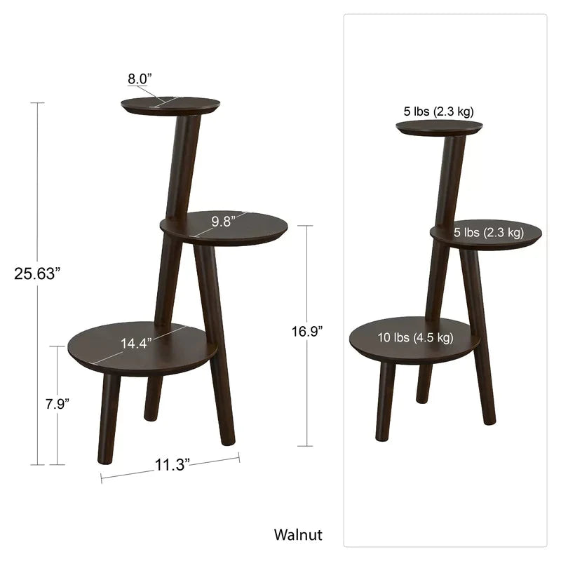 Plant Stand Round Multi-Tiered Plant Stand