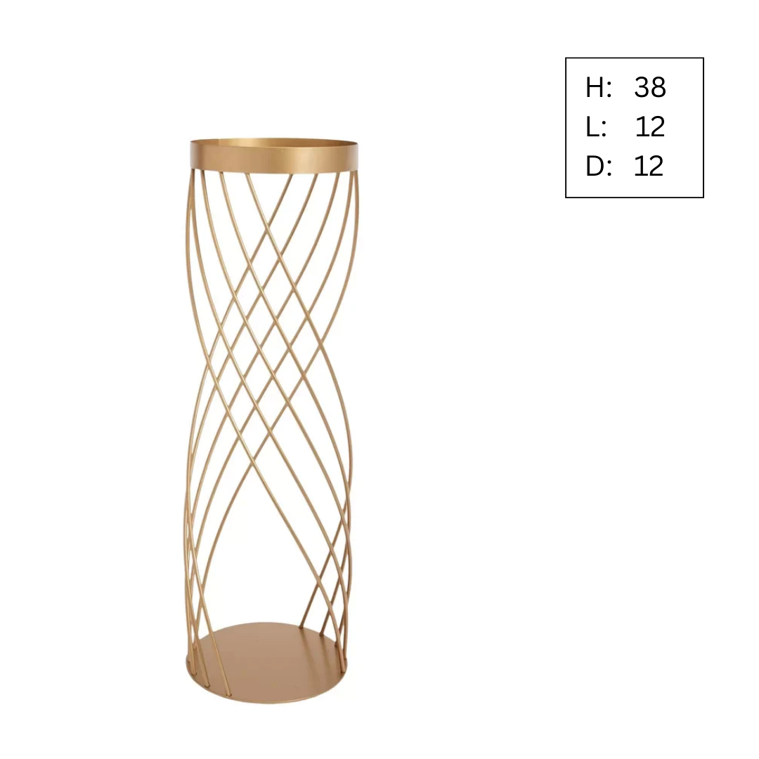 Plant Stand: Round Pedestal Plant Stand