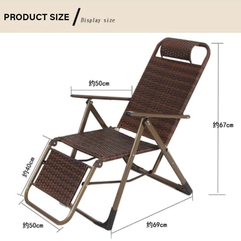 Portable Chair: Folding Chair, Adjustable Lounge Chair