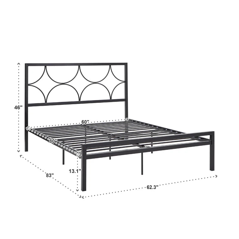 Poster Bed: Metal Bed Queen Size