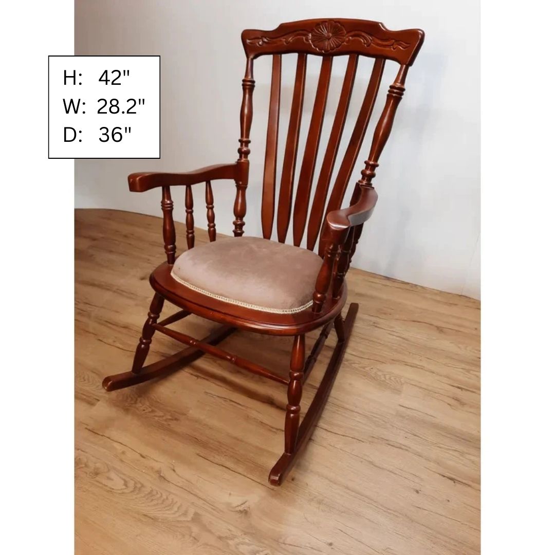 Rocking Chair Cherry Finished Antique Chair