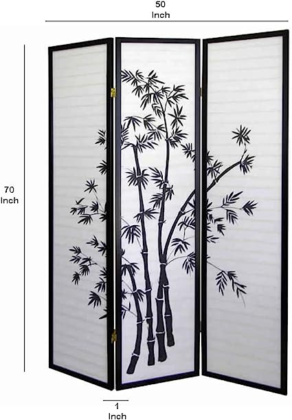 Room Dividers: 51'' W x 70'' H 3 - Panel Room Divider