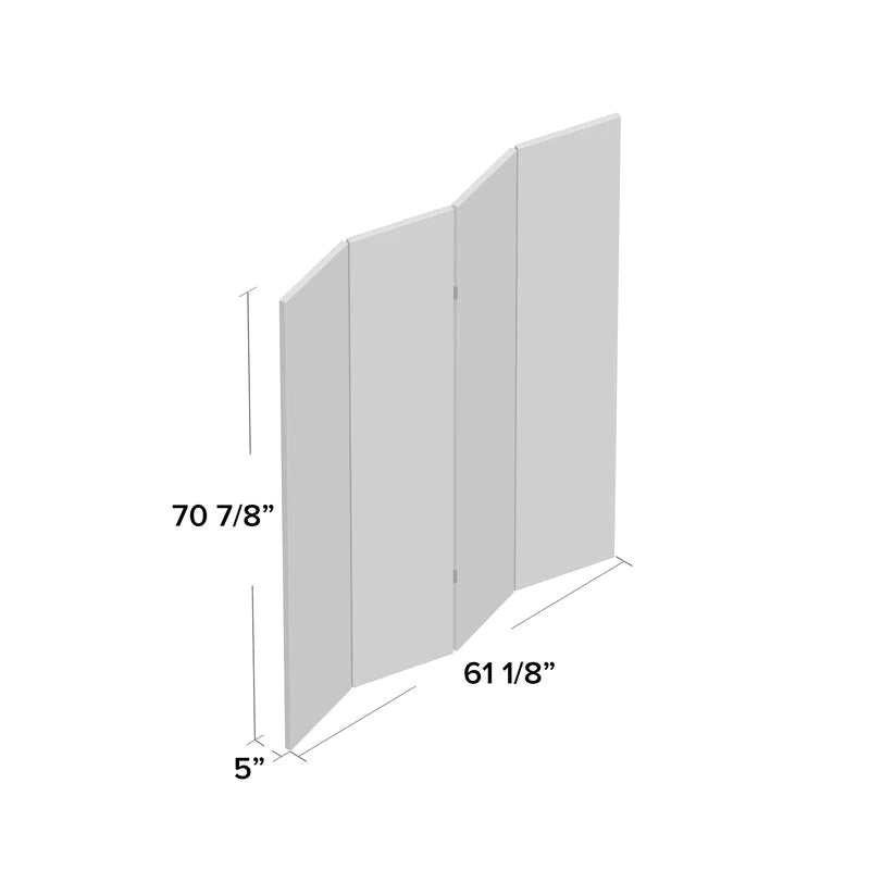 Room Dividers: 63'' W x 70.87'' H 4 - Panel Folding Room Divider