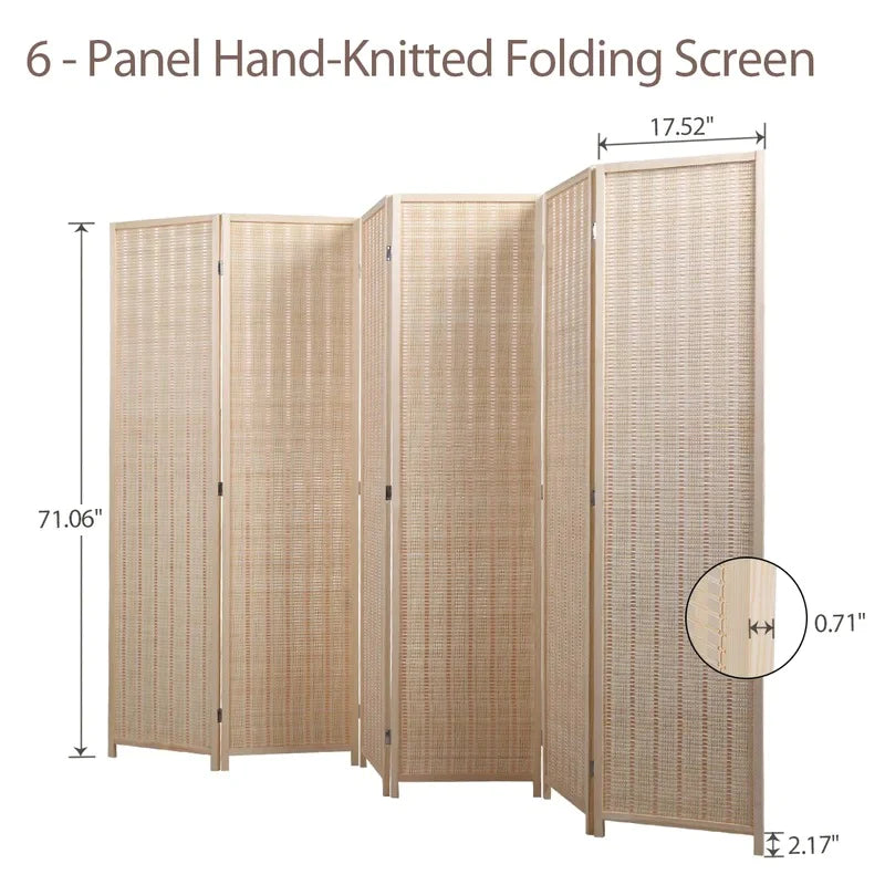 Room Dividers: Solid Wood Folding Room Divider