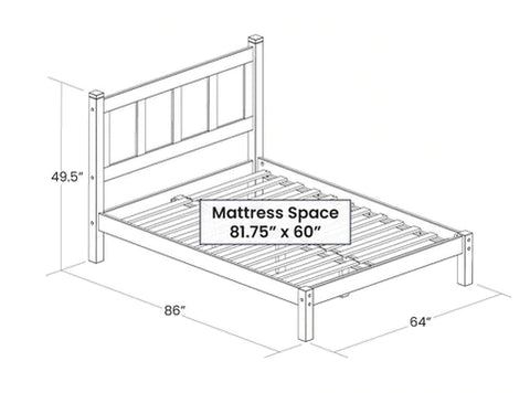 Modular Bed : Solid Wood Platform Bed