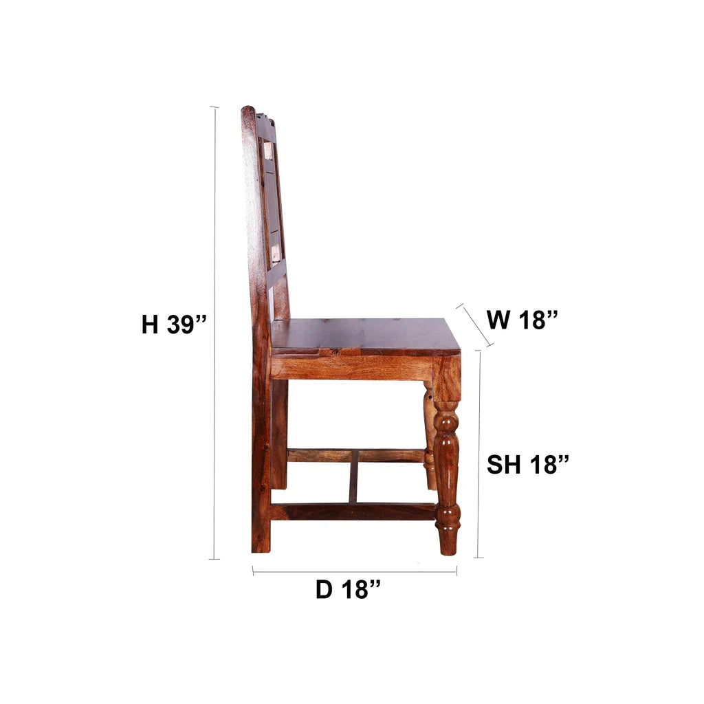 Sheesham Furniture: Ceramic Antique Chair Dining Chair