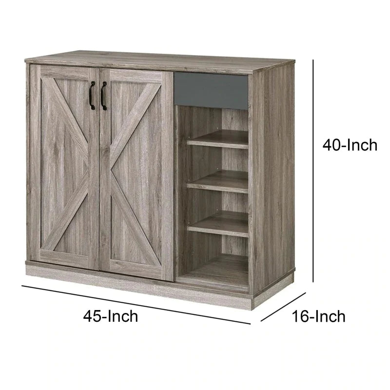 Shoe Rack: 19 Pair Shoe Storage Cabinet