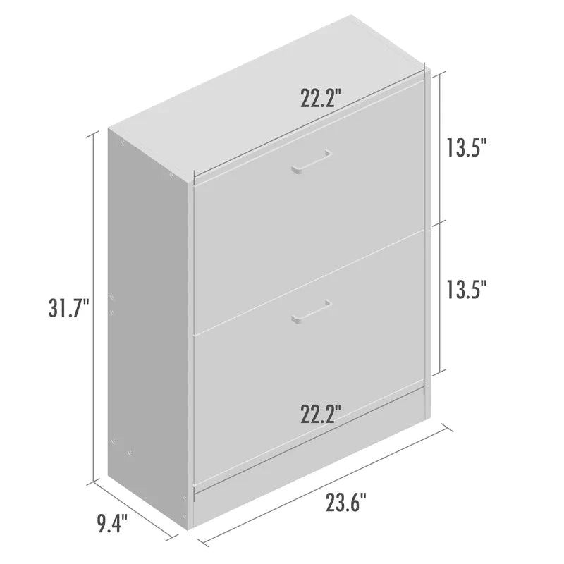 Shoe Rack: Modern White Shoe Storage Cabinet