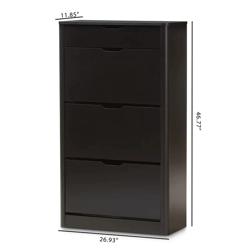 Shoe Rack: Modern and Contemporary 18 Pair Shoe Storage Cabinet