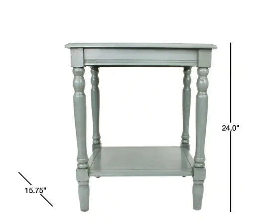 Side Tables: Fits most Casual Decor, Antique Arctic Blue