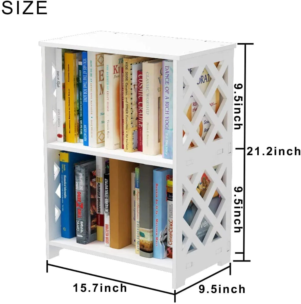 Bookshelf: Small Bookcase for Small Spaces, Living Room, Office, Entryway