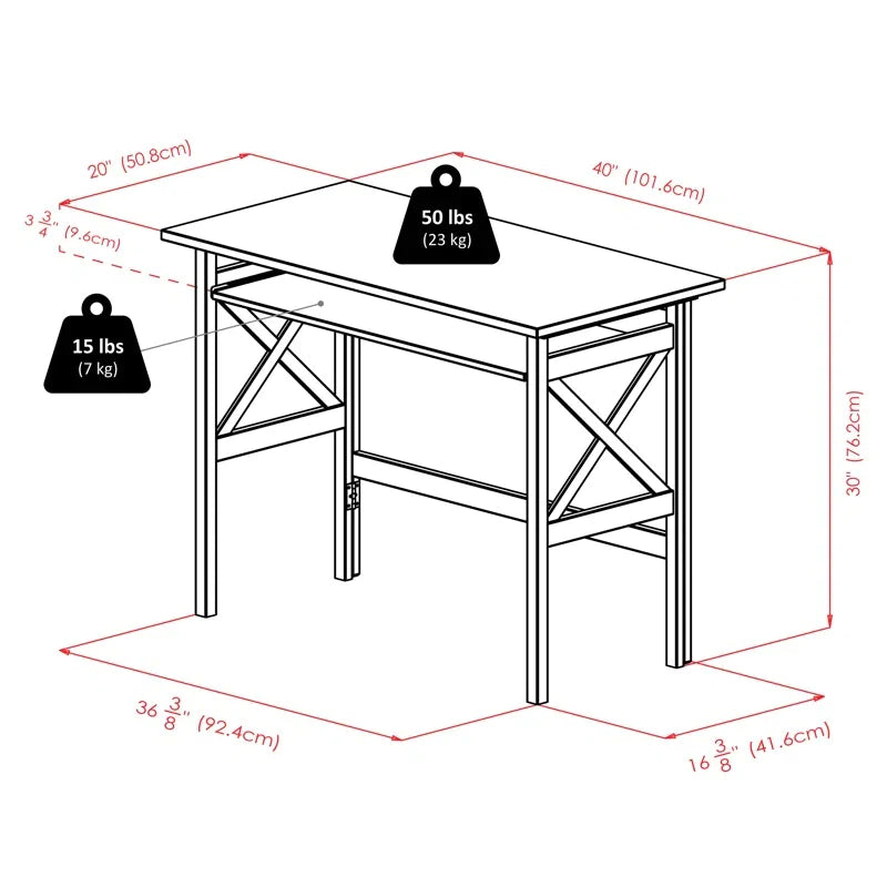 Computer Table: Simple 40'' Computer Desk