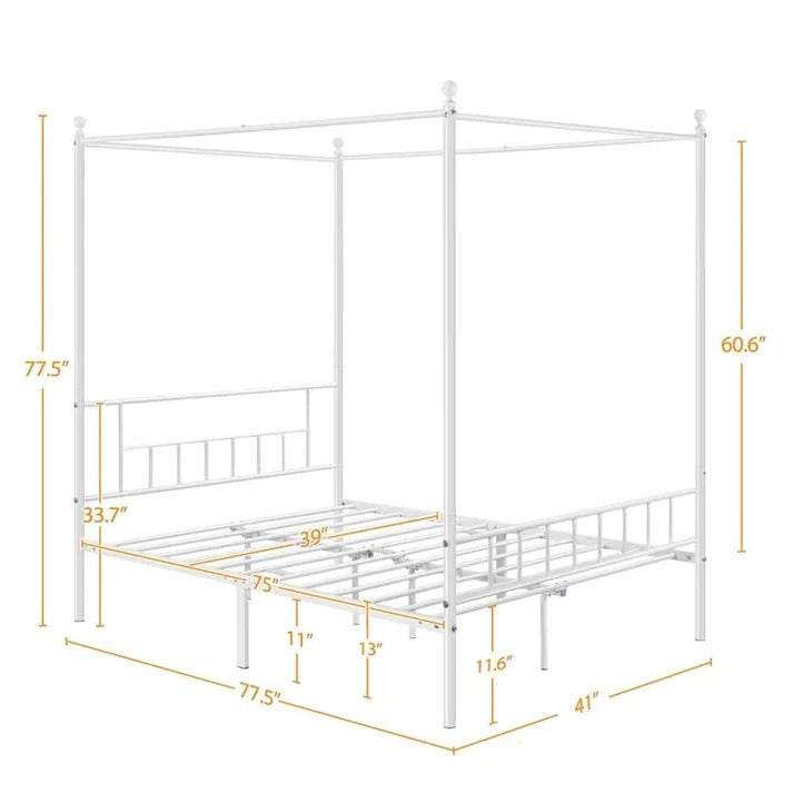 Single Bed: Metal Poster Bed – GKW Retail