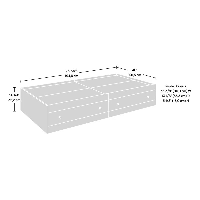 Single Bed Simple Storage Bed