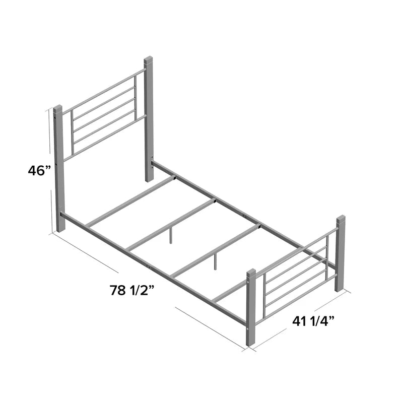 Single Bed: Simple Wooden Bed