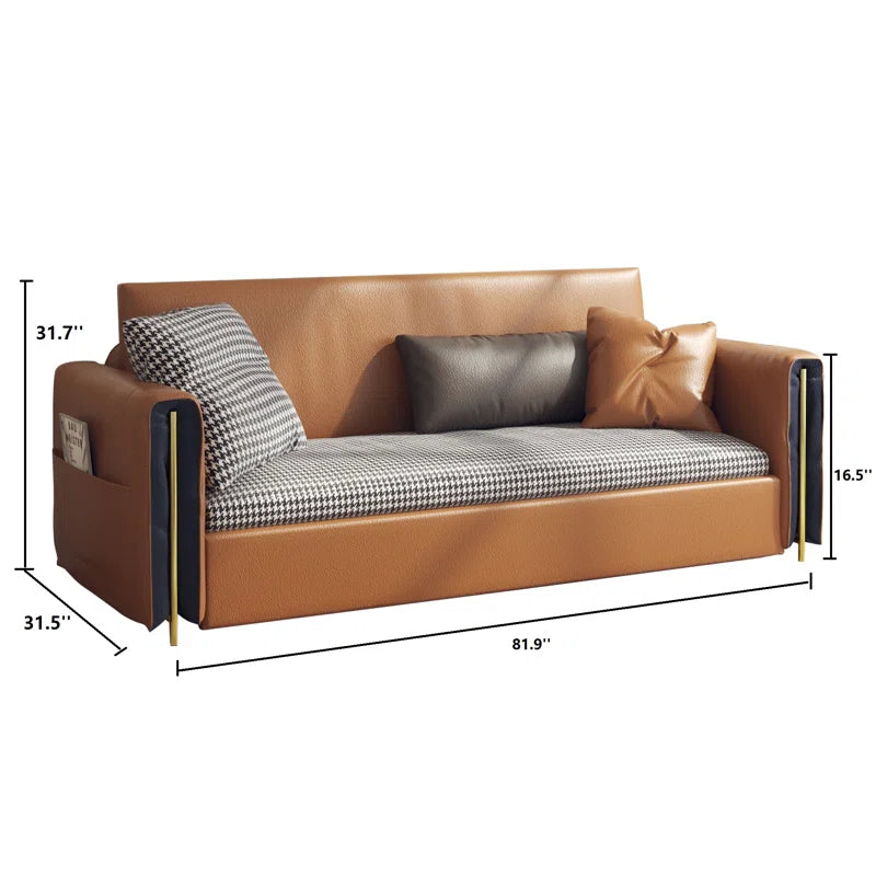 Sofa Bed: 81.9'' Upholstered Sofa Cum Bed