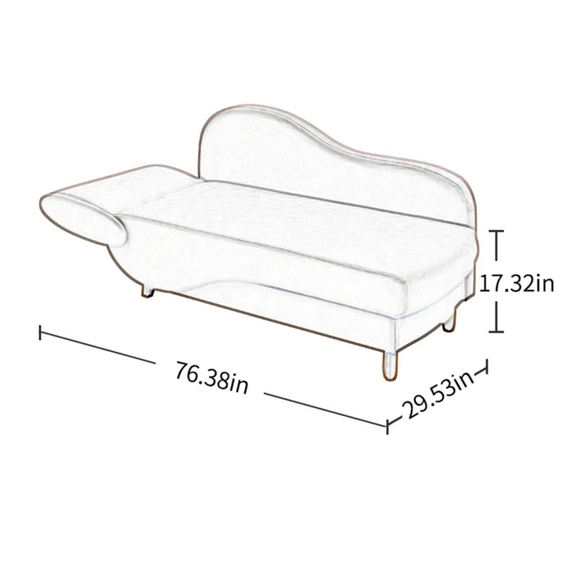 Sofa Bed: Upholstered Chaise Lounge Sofa Cum Bed