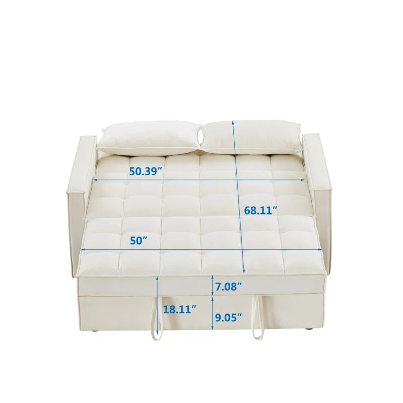 Sofa Cum Bed: 58.26'' Upholstered Sofa Bed