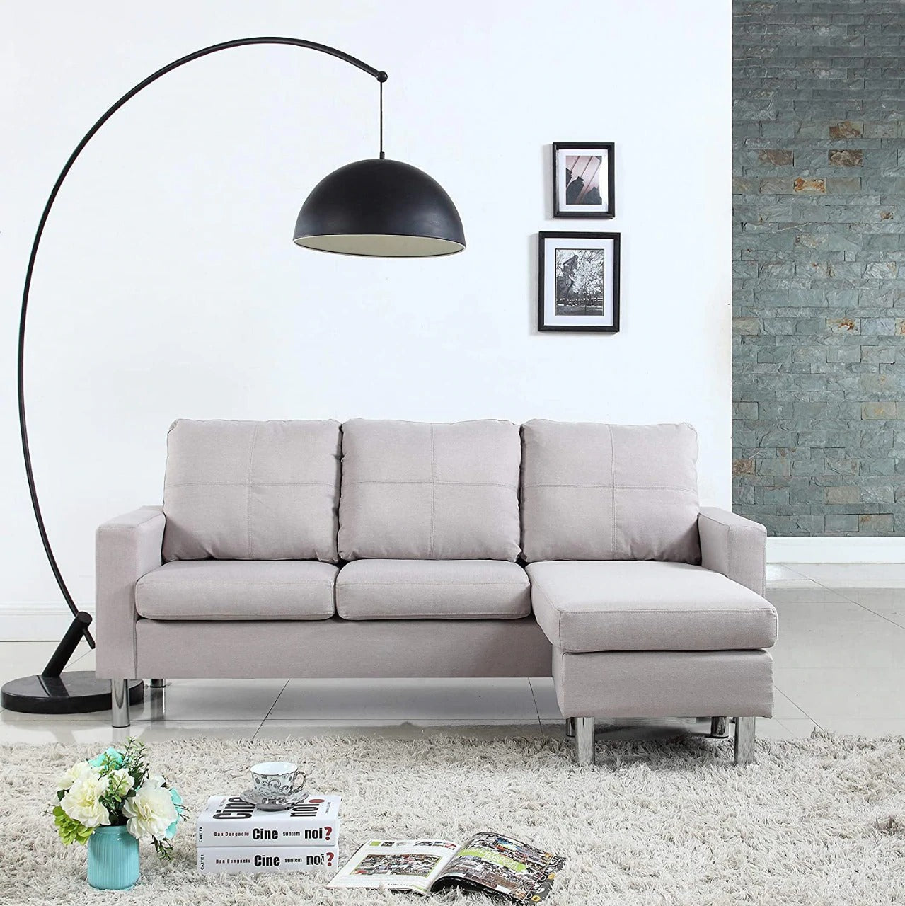 L Shape Sofa Design,  Living Room L Shape Sofa Design, 7 Seater L Shape Sofa Design