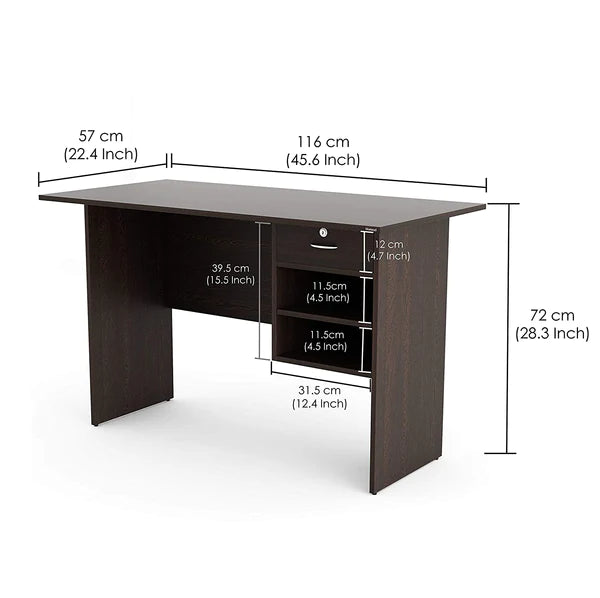 Study Table: Leon Study Table Desk for Home & Office (Wenge)