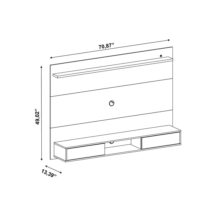 TV Panel: Wall Mount TV Stand for TVs up to 65"