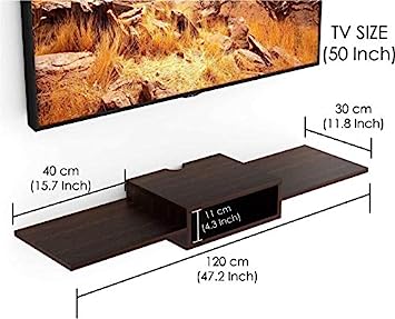 TV Stand: Ario Wall Mount TV Entertainment Unit/Wall Set Top Box Stand Shelf