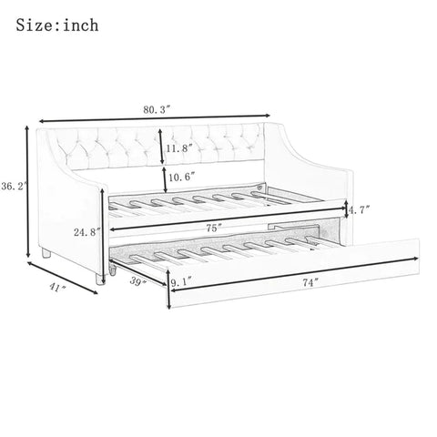 Trundle Bed: Daybed with Trundle